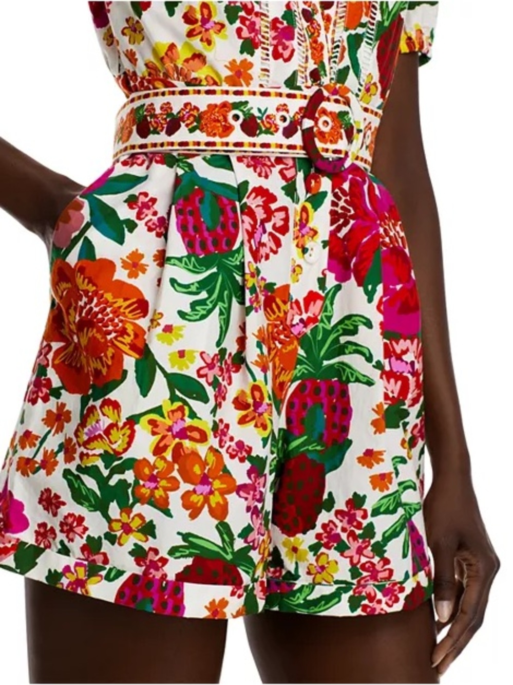Farm Rio Flowerful Sketch Romper - Picture 6 of 10